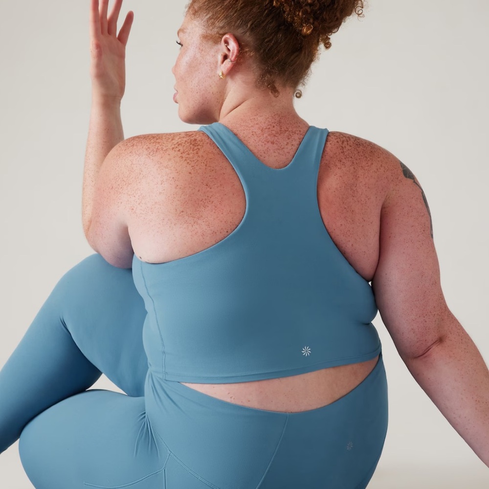 Athleta Conscious crop bra blue - Picture 4 of 4